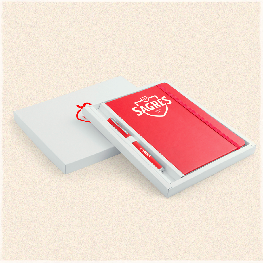 Kit Caderno Caneta Sagres